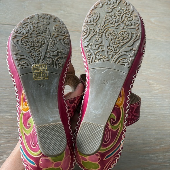 L’Artiste by spring step  Floral Slide Sandals, size 39, new - Picture 7 of 8